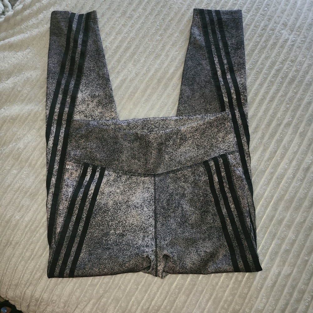 Adidas Gray and Black AEROREADY Leggings